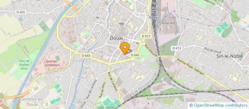 localisation de l'entreprise MISSION LOCALE EMPLOI JEUNES DOUAISIS à DOUAI