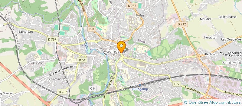 localisation de l'entreprise MISSION LOCALE GUINGAMP LANNION  GUINGAMP