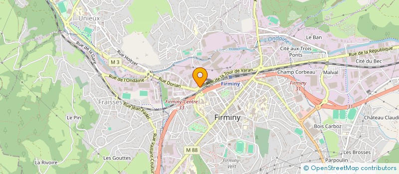 localisation de l'entreprise MISSION LOCALE JEUNES ONDAINE HT PILAT  FIRMINY