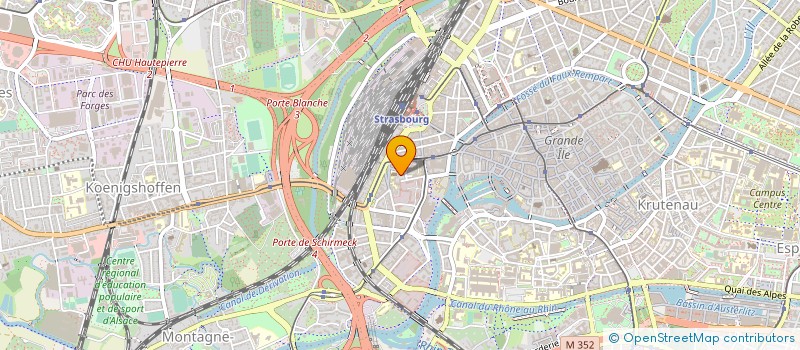 localisation de l'entreprise MISSION LOCALE POUR L'EMPLOI à STRASBOURG