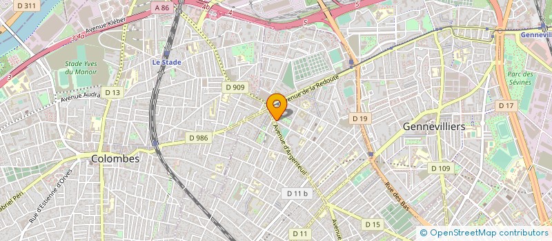 localisation de l'entreprise MISSION LOCALE POUR L'EMPLOI DES JEUNES D'ASNIERES SUR SEINE ET DE VILLENEUVE LA GARENNE à ASNIERES-SUR-SEINE