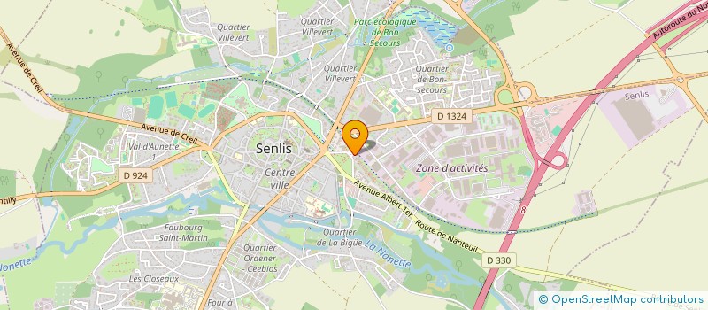 localisation de l'entreprise MISSION LOCALE POUR L'EMPLOI DES JEUNES SUD OISE  SENLIS