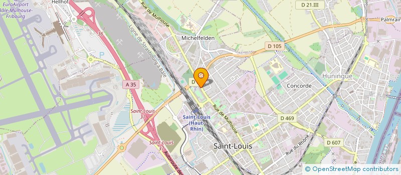 localisation de l'entreprise MISSION LOCALE SUNDGAU 3 FRONTIERE à SAINT-LOUIS