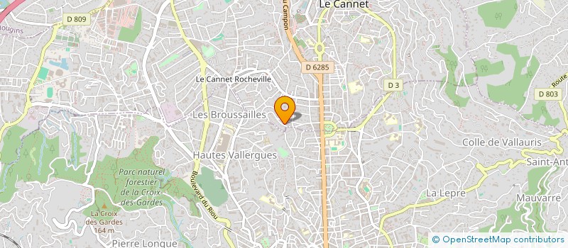 localisation de l'entreprise MISSION POUR COTE D'AZUR à LE CANNET