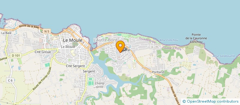 localisation de l'entreprise MISSION SERAPHIN INTERNATIONALE à LE MOULE