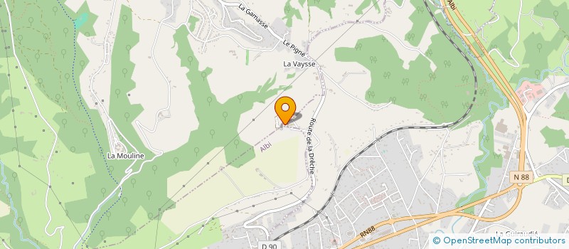 localisation de l'entreprise MISSIONNAIRES FRANCISCAINS DE LA DRECHE  LESCURE-D'ALBIGEOIS