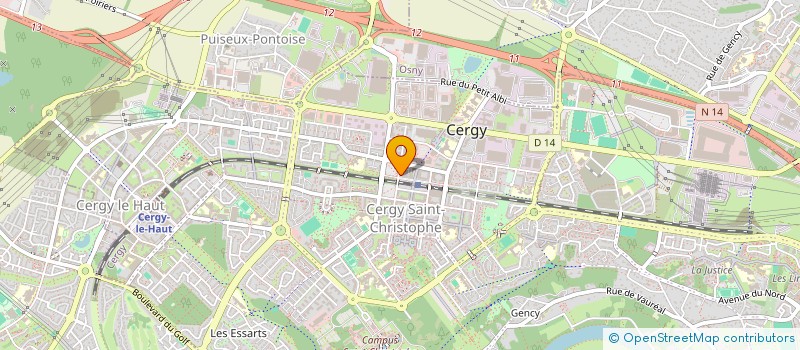 localisation de l'entreprise MISSIONS LOCALES ASSOCIEES DU VAL D'OISE  CERGY