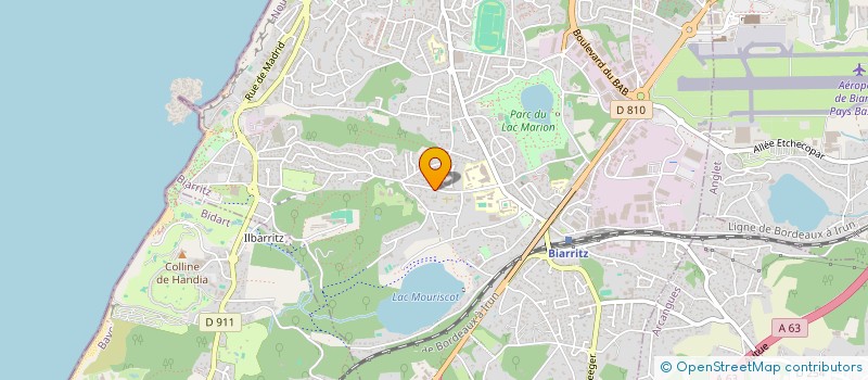localisation de l'entreprise MISSON GESTION à BIARRITZ