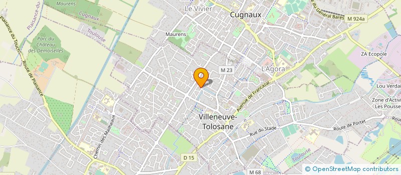 localisation de l'entreprise MISSTIF COIFFURE à VILLENEUVE-TOLOSANE