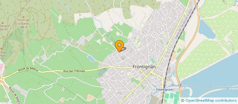 localisation de l'entreprise MISTEL à FRONTIGNAN