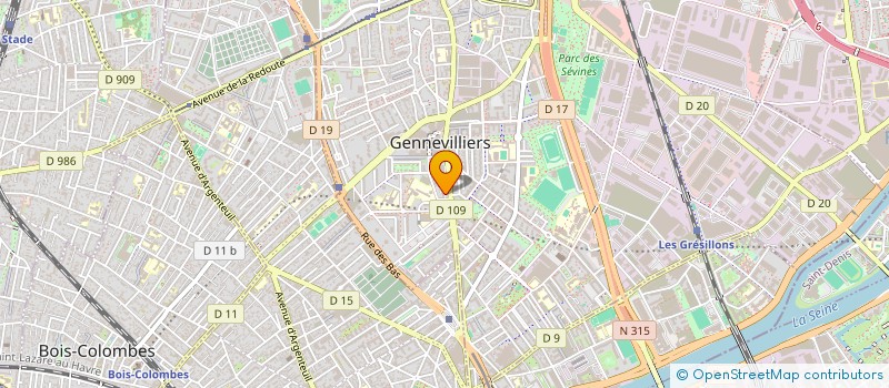 localisation de l'entreprise MISTER BAKER SHOP à GENNEVILLIERS