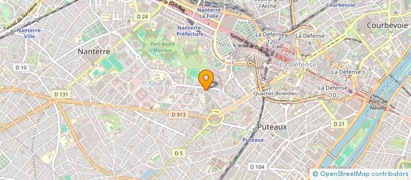 localisation de l'entreprise MISTER BIO  NANTERRE