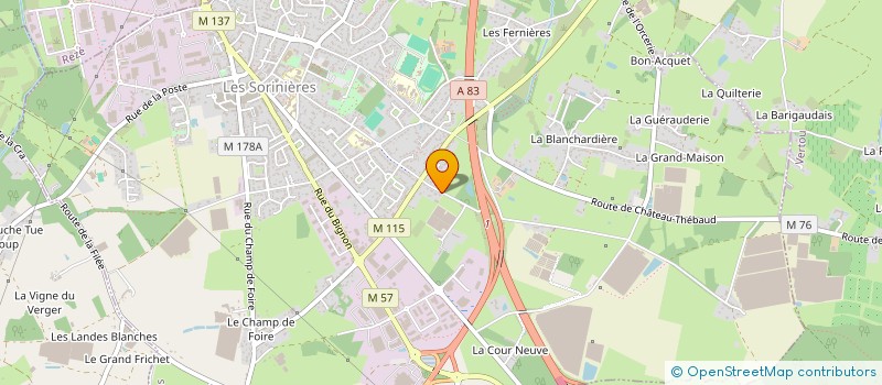 localisation de l'entreprise MISTER DUPONT à LES SORINIERES
