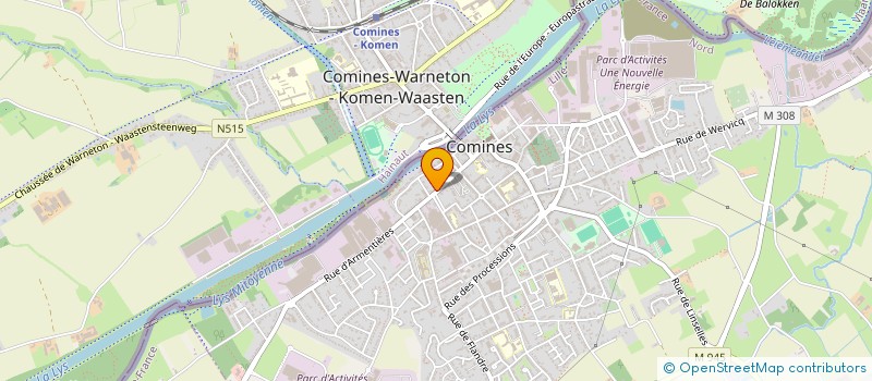 localisation de l'entreprise MISTER FAST FOOD  COMINES