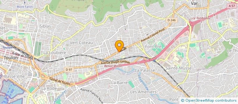 localisation de l'entreprise MISTER FOOD à TOULON