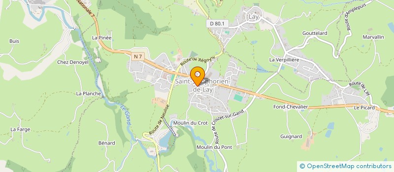 localisation de l'entreprise MISTER NATIONAL FRANCE  SAINT-SYMPHORIEN-DE-LAY