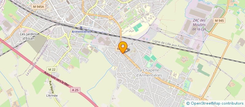 localisation de l'entreprise MISTER PAIN à LA CHAPELLE-D'ARMENTIERES
