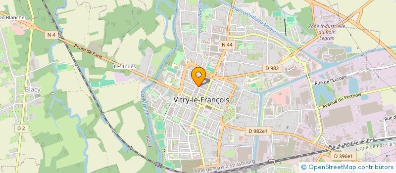 localisation de l'entreprise MISTER PAPETERIE à VITRY-LE-FRANCOIS
