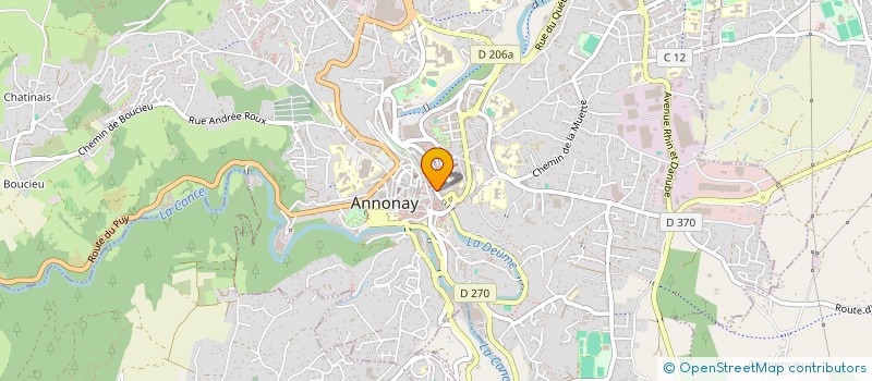 localisation de l'entreprise MISTER PIZZA  ANNONAY