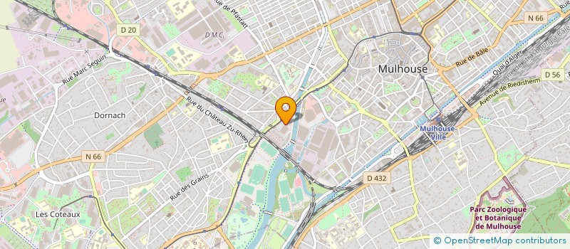 localisation de l'entreprise MISTER PNEUS 2  MULHOUSE