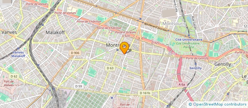 localisation de l'entreprise MISTER PRESSING à MONTROUGE