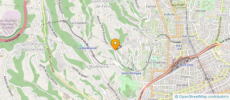 localisation de l'entreprise MISTER PROD à NICE