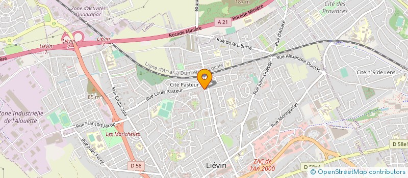 localisation de l'entreprise MISTER RAMONAGE à LIEVIN