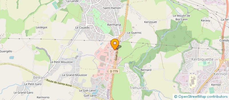 localisation de l'entreprise MISTER TOITURE VANNES à PLESCOP