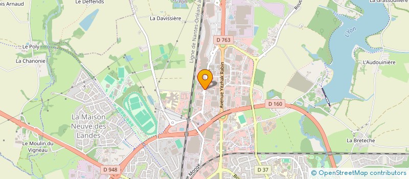 localisation de l'entreprise MISTER TOITURE VENDEE à LA ROCHE-SUR-YON