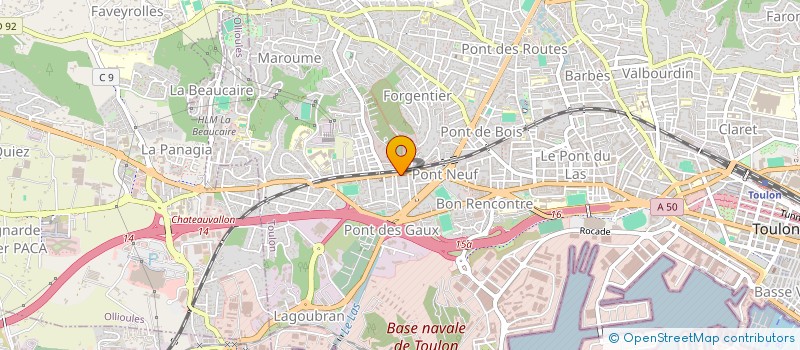 localisation de l'entreprise MISTER UN EURO  TOULON