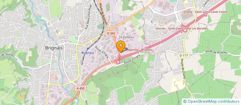 localisation de l'entreprise MISTERPISCINES à BRIGNAIS