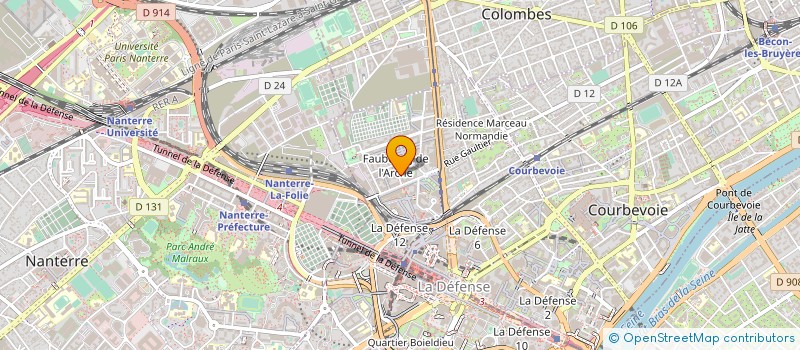 localisation de l'entreprise MISTERUGBY SO à COURBEVOIE