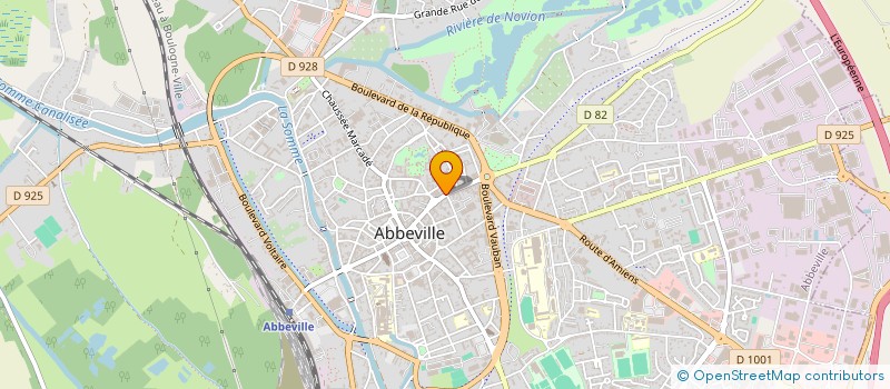 localisation de l'entreprise MISTINGUETT à ABBEVILLE