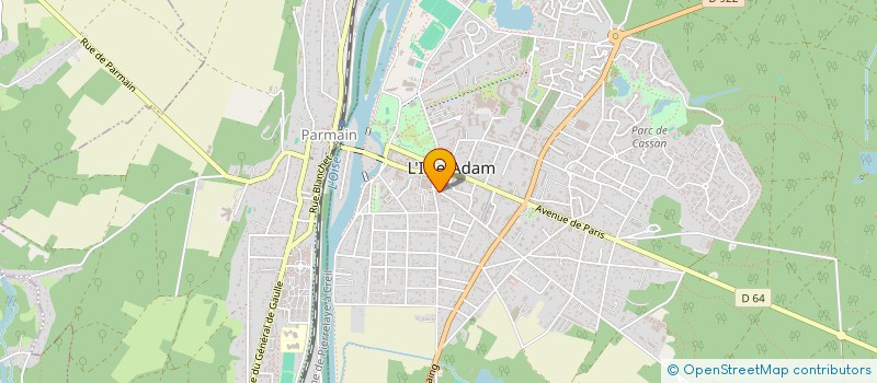 localisation de l'entreprise MISTINGUETT  L'ISLE-ADAM