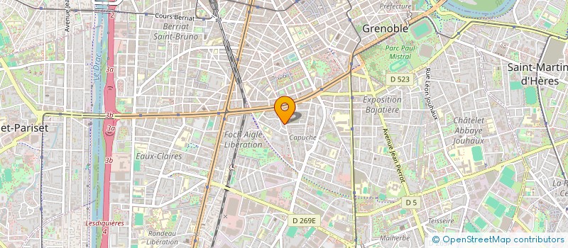 localisation de l'entreprise MISTINGUETT' DIFFUSION DE A A Z à GRENOBLE