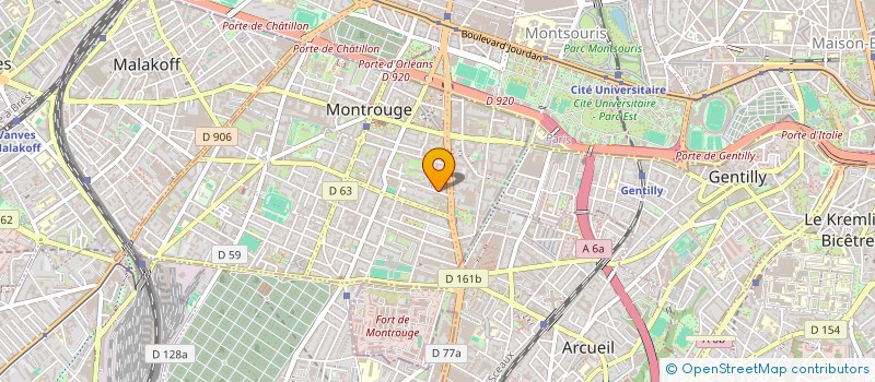 localisation de l'entreprise MISTIROUX PRODUCTIONS  MONTROUGE