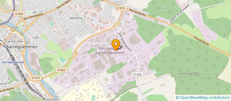 localisation de l'entreprise MISTRA à SARREGUEMINES