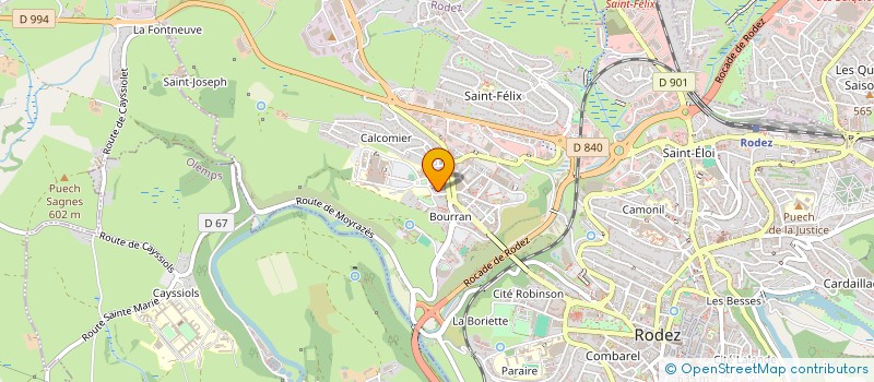 localisation de l'entreprise MISTRA  RODEZ