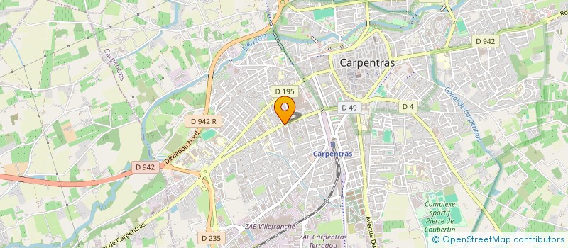 localisation de l'entreprise MISTRAL à CARPENTRAS