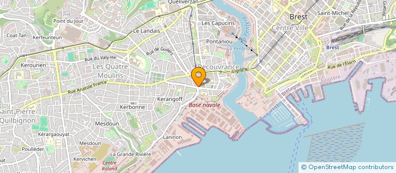 localisation de l'entreprise MISTRAL à BREST