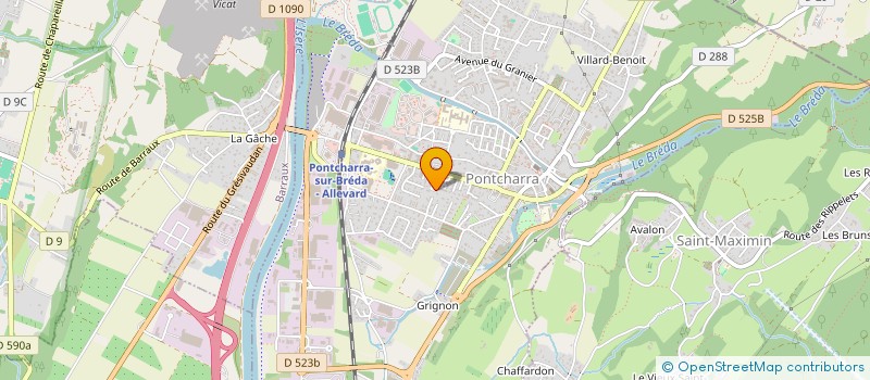 localisation de l'entreprise MISTRAL  PONTCHARRA