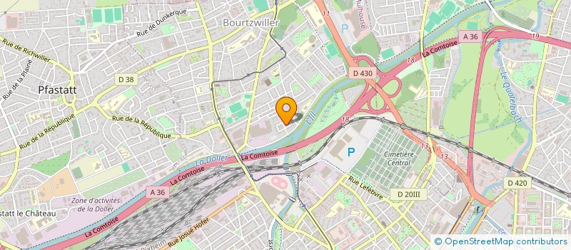 localisation de l'entreprise MISTRAL  MULHOUSE