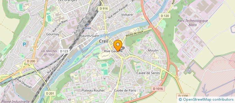 localisation de l'entreprise MISTRAL  CREIL