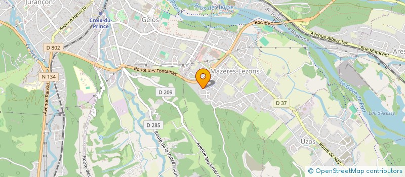 localisation de l'entreprise MISTRAL  MAZERES-LEZONS