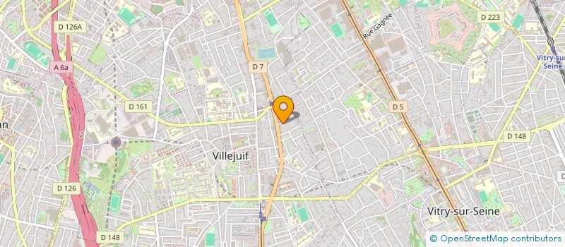 localisation de l'entreprise MISTRAL  VILLEJUIF