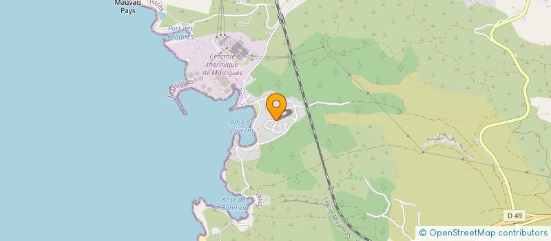 localisation de l'entreprise MISTRAL  MARTIGUES