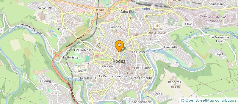 localisation de l'entreprise MISTRAL  RODEZ