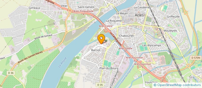 localisation de l'entreprise MISTRAL à ARLES