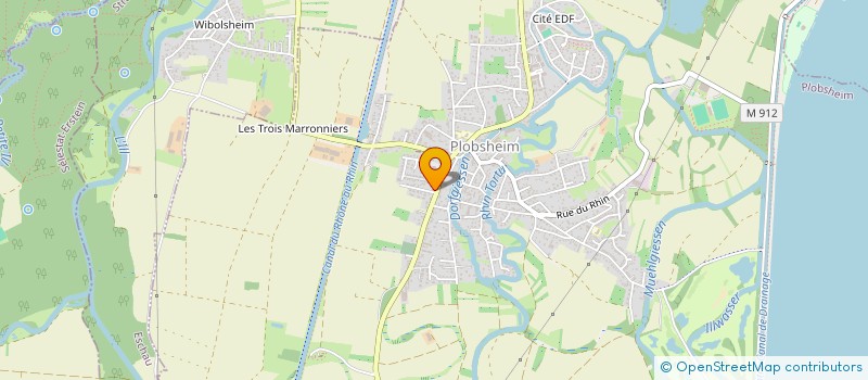 localisation de l'entreprise MISTRAL  PLOBSHEIM