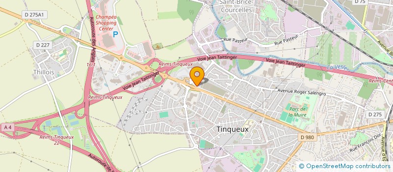 localisation de l'entreprise MISTRAL  TINQUEUX